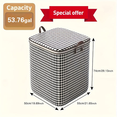 3/1pc Extra Large 53.76 Gallon Thick Household Storage Box, Large Capacity Storage Bucket, Storage Bag, Clothing And Bedding Suitable for Home Bedless Storage And Organization, Storage Organization, Also Ideal Storage Box for Moving And Traveling